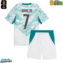 Portugal Cristiano Ronaldo #7 Bortedraktsett Barn VM 2026 Kortermet (+ Korte bukser)
